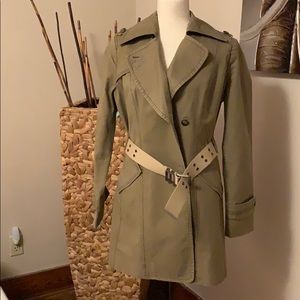 Andrew Marc trench coat with belt (missing button)